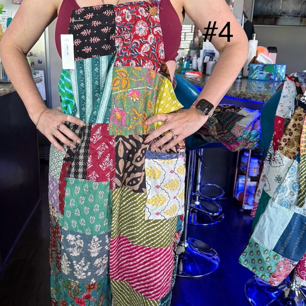 Kantha Patchwork Jumpsuit in Multicolor one size